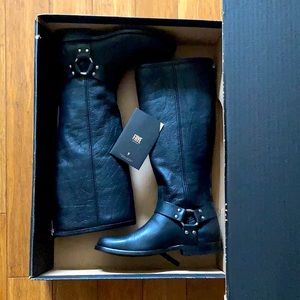 FRYE Women
Phillip Harness Tall Boots ,back zipper